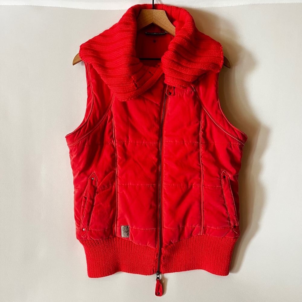 Vintage Oakley Quilted Vest XL Y2K Gorpcore Sporty Retro Full Zip Sleeveless